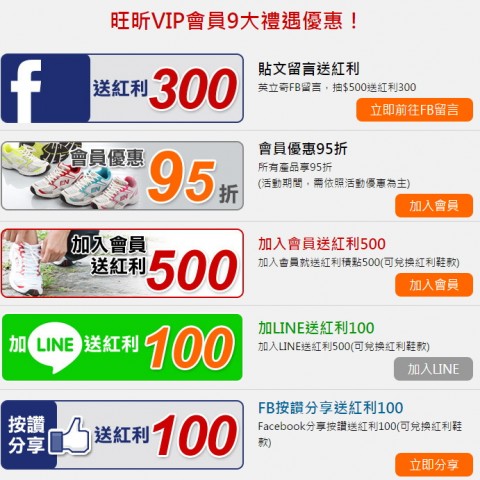 Enrich多功能足適鞋｜VIP會員8大禮遇優惠