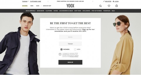 YOOX♥時尚奢侈品-時尚流行購物⚑訂閱折扣、滿額免運優惠